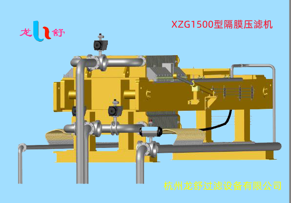 隔膜压榨型快速脱水压滤机